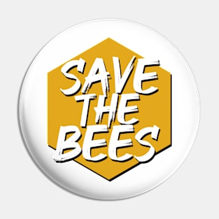 Save the Bees Honeycomb Pin