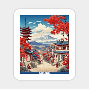 Goyang South Korea Travel Tourism Retro Vintage Magnet