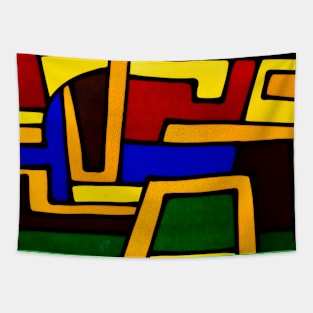 Geometric Glass Design Tapestry