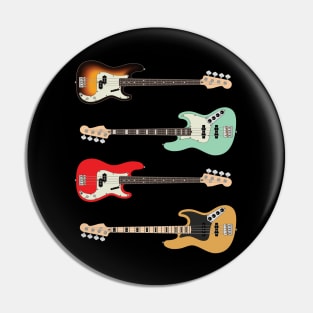 4 String P and J Style Bass Guitar Pack Pin