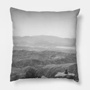 Joshua National Park Keys View Inukshuk V4 Pillow