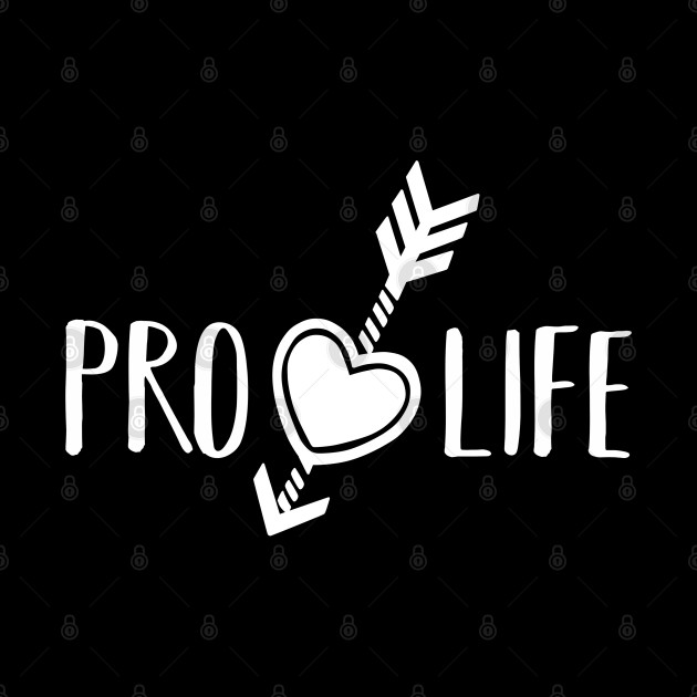 Womens Pro Life Gift Print Anti Abortion Heart And Arrow Tee - Christian - Phone Case