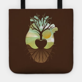 Natural Heart Vintage Design Tote