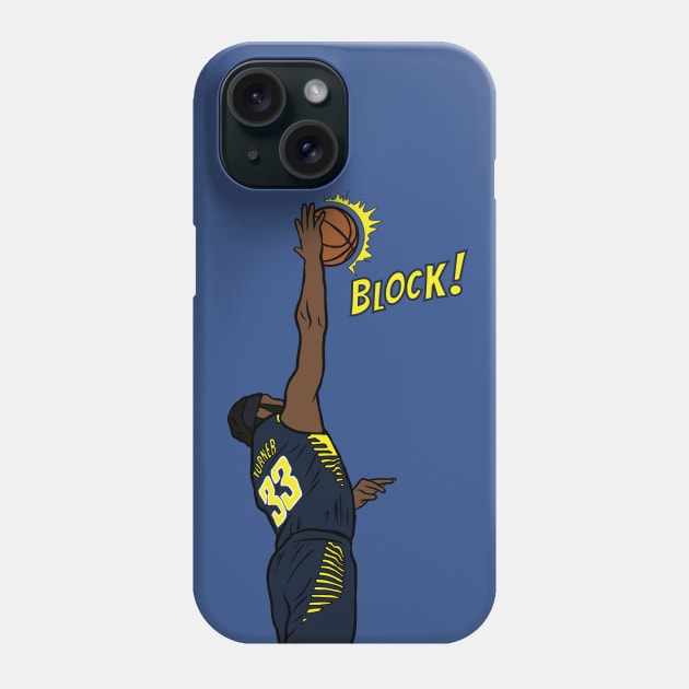 Myles Turner Block Phone Case by rattraptees