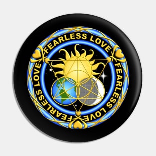 Fearless Love-Sun, Moon & Earth trinity Pin