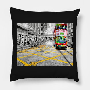 Hong Kong Tram Pillow