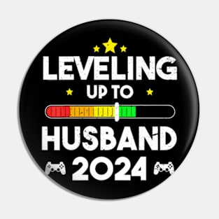 Leveling Up To Husband Loading Promoted to Husband Est 2024 Pin