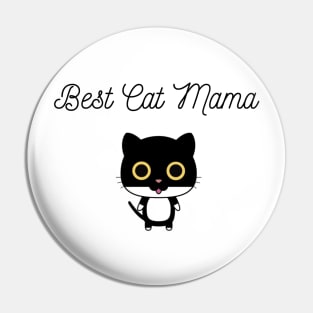 Best Cat Mama Pin