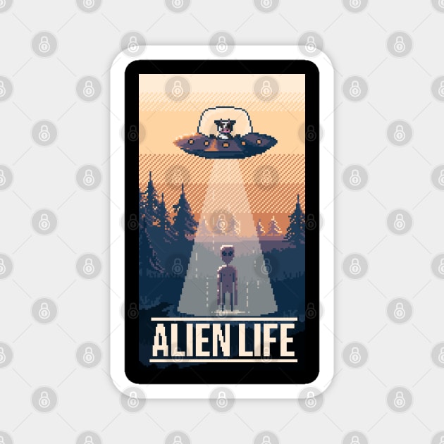 Alien Life Magnet by DubPixel