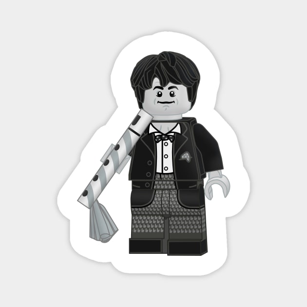 Lego Second Doctor Magnet by ovofigures