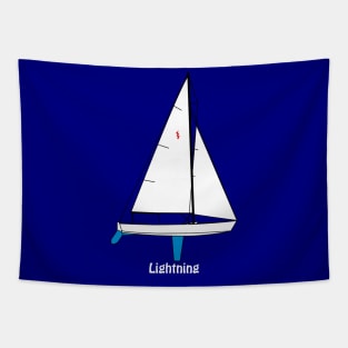 Lightning Sailboat Tapestry