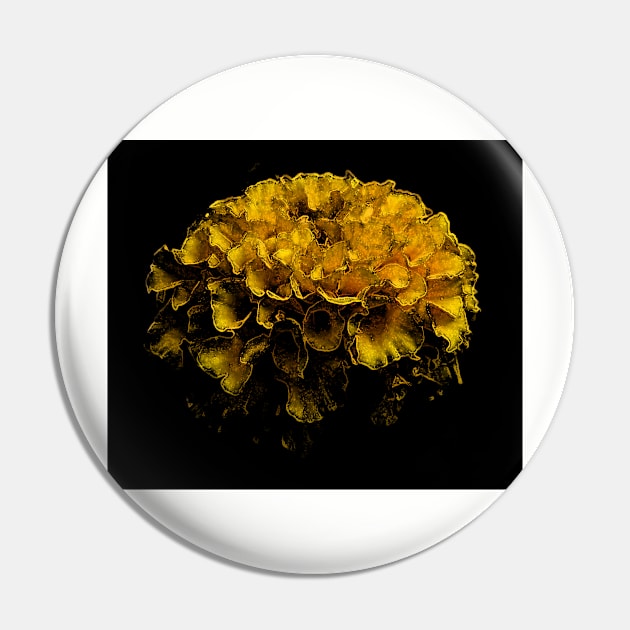 Beautiful Yellow Flower Pin by Youyouyou