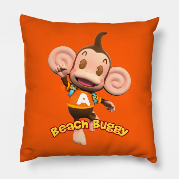 Beach Buggy Racing Pillow by Pink Umbrella