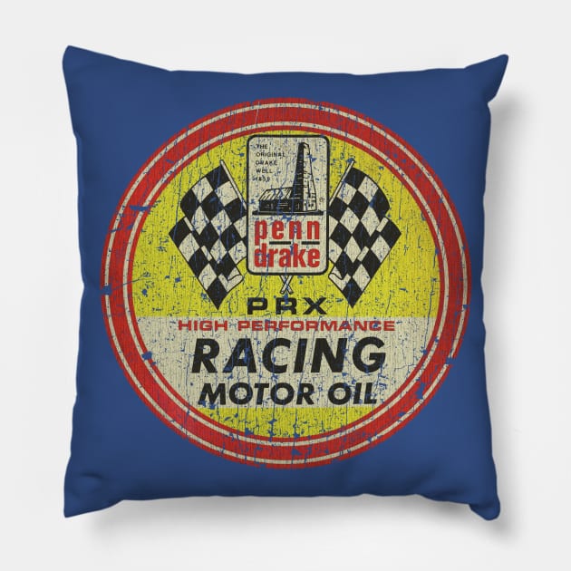 Penn Drake PRX Racing Oil 1956 Pillow by JCD666