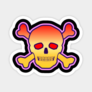 Skull Poison, red/yellow fade Magnet