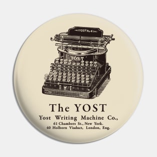 The YOST Typewriter Pin