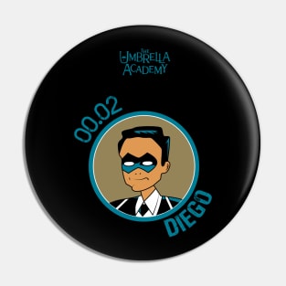 UMBRELLA ACADEMY: DIEGO CARTOON Pin