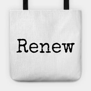 Renew - Motivational Word of the Year Tote