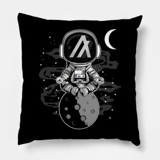 Astronaut Algorand ALGO Coin To The Moon Crypto Token Cryptocurrency Wallet Birthday Gift For Men Women Kids Pillow