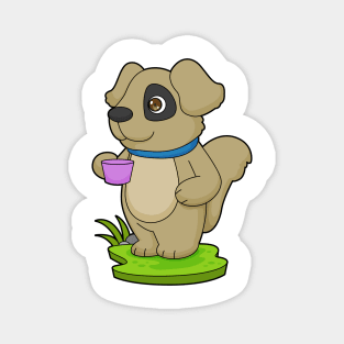 Dog Cup Coffee Magnet