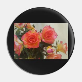 Roses, yellow and pink Pin