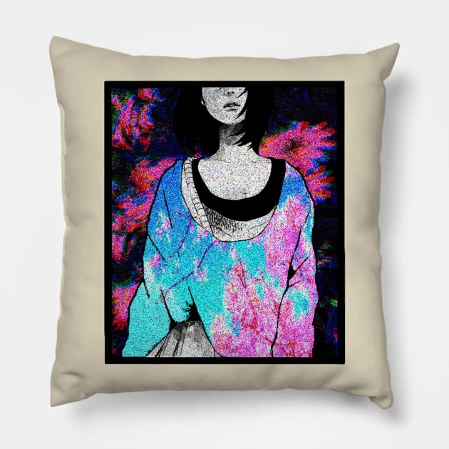 Manga girl tumblr clothes Japanese aesthetic Pillow by MrWatanabe