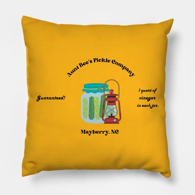 Aunt Bee's Pickle Company Pillow by Pearlie Jane Creations