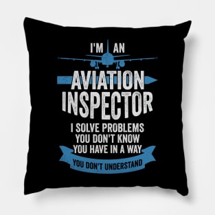 Aircraft Aviation Inspector Gift Pillow