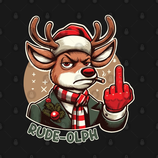 Rudolph ugly christmas sweater by Trendsdk