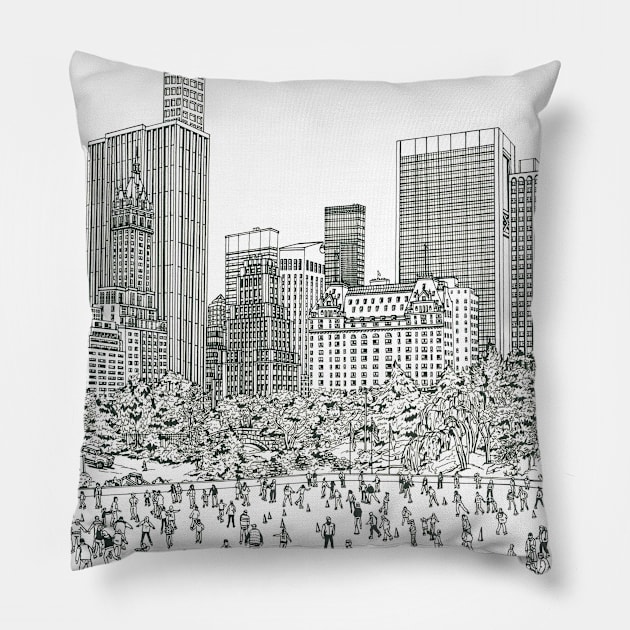 Central Park in NY Pillow by valery in the gallery