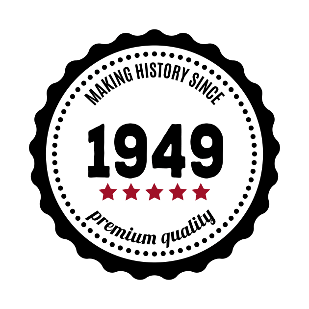 Making history since 1949 badge by JJFarquitectos