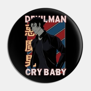 Akira Fudo Devilman Cryba Anime Pin