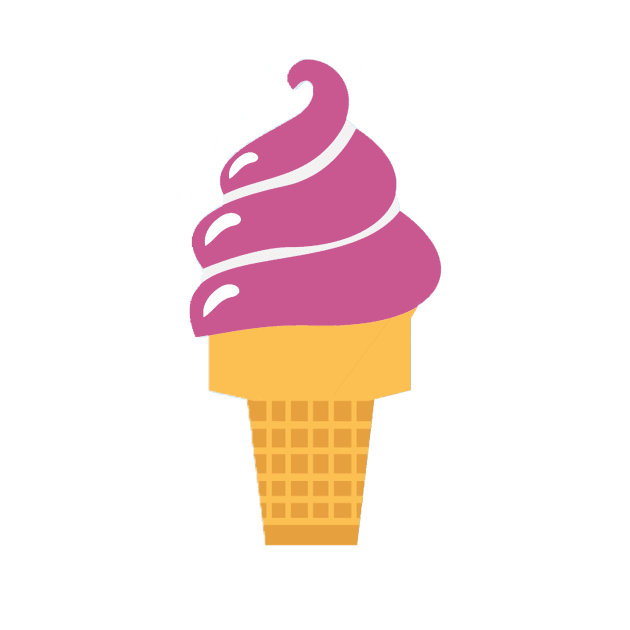 soft serve ice cream cone by victoriaarden