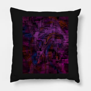 Glitching abstract Pillow