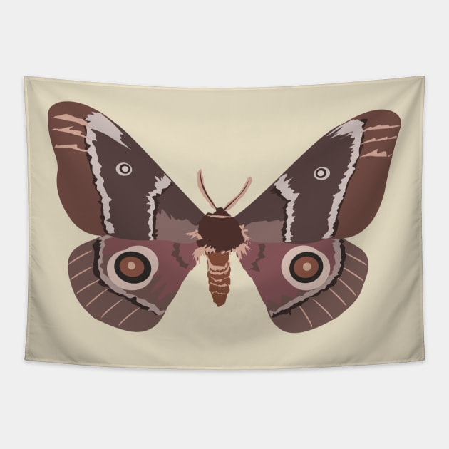 Emperor Moth Tapestry by stargatedalek