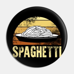 Spaghetti Retro Plate Pin