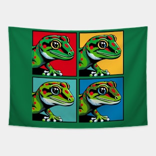 Giant Day Gecko Pop Art - Cool Lizard Tapestry