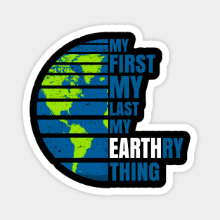 world earth day - love the world Magnet