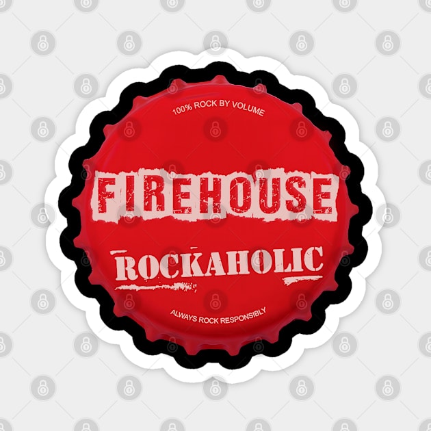 fire house ll rockaholic Magnet by claudia awes