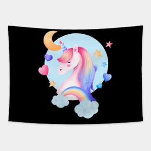 Unicorn hand drawn Tapestry