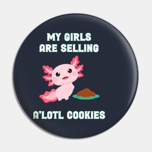 Axolotl Girls and Cookies Pin