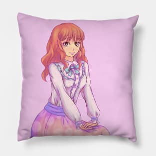 Pink Macaron Girl Pillow