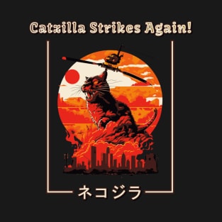 Catzilla Strikes Again - The Battle for Osaka T-Shirt