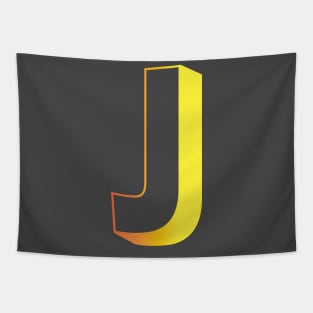 Letter J Letter Art Tapestry