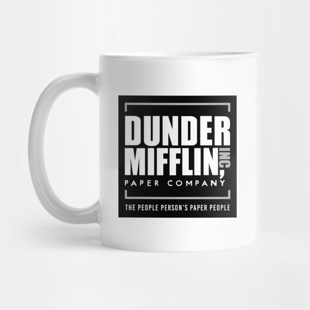 The Office Dunder Mifflin Black Mug