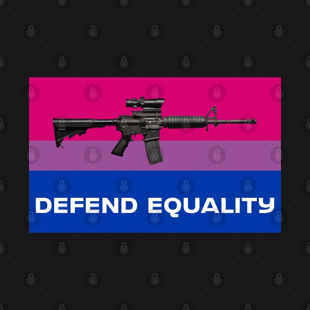 Defend Equality (Bisexual Flag)| First Amendment| Cool and Cute Stickers| T-Shirts by RevolutionToday