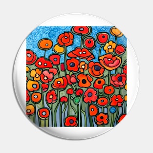 Field of Poppies Pin