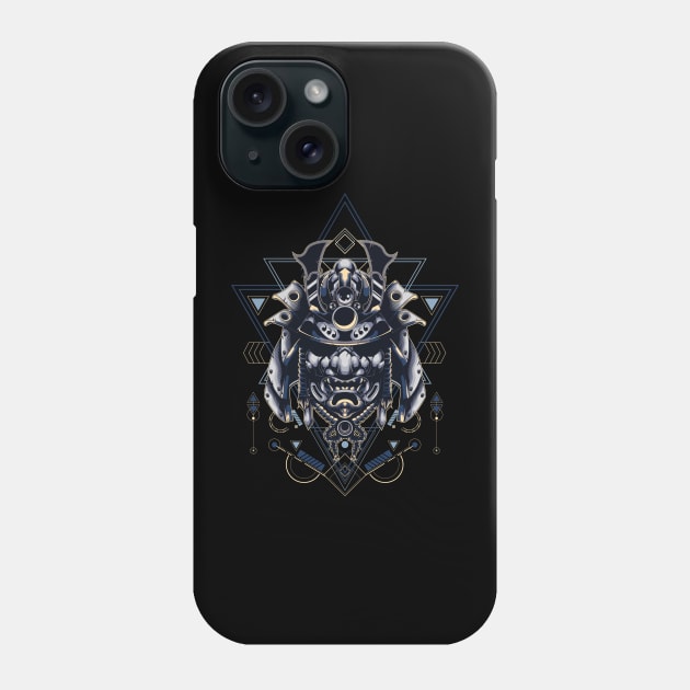 Ronin head 2 - Sacred Geometry Phone Case by JorgeOrtega88