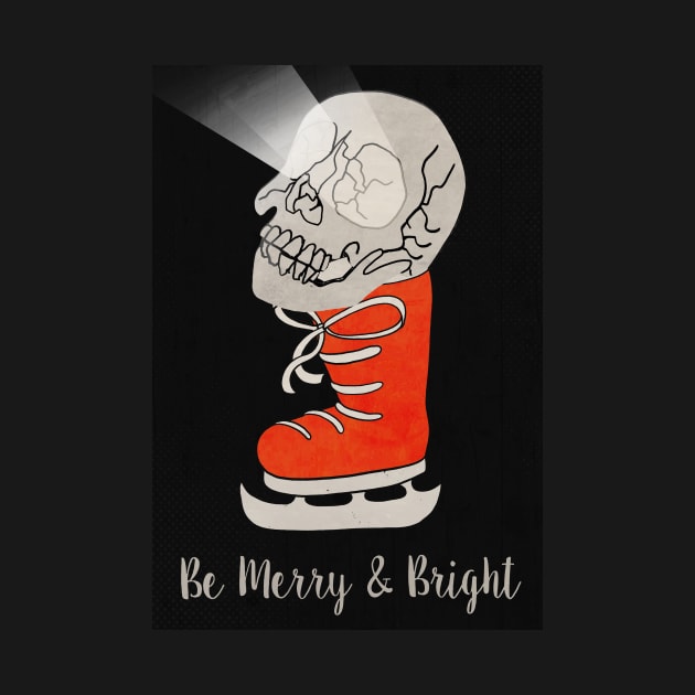 BE MERRY E BRIGHT SKULL MISKEL 365001 by miskel