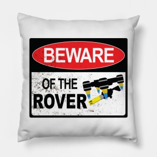 Helldivers 2 Beware of Dog Warning Sign Pillow